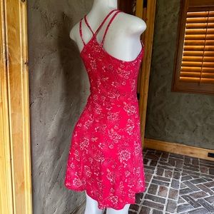 Fuchsia, pink, soft cotton, Charlotte Russe, extra small sundress